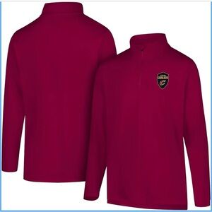 Red Quarter-Zip Cleveland Cavaliers Pullover
